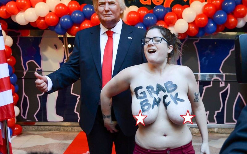 femen, trump, mednožje.jpg