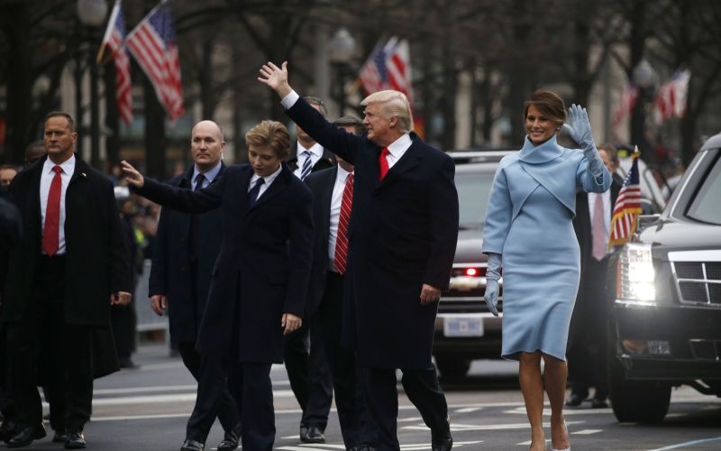 donald trump, melania trump, slavnostna parada.jpg