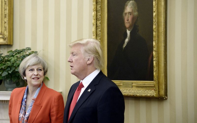 Teresa May, premierka, Donald Trump, predsednik ZDA
