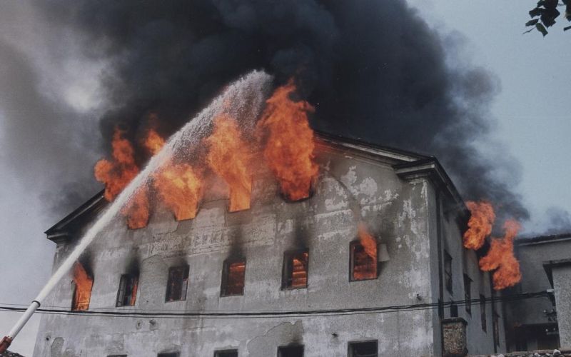 Stari mlin je dodobra pred leti zdelal tudi požar.