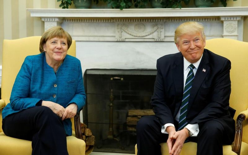 donald trump angela merkel