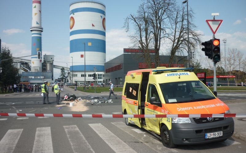 zaloška, prometna nesreča, motorist