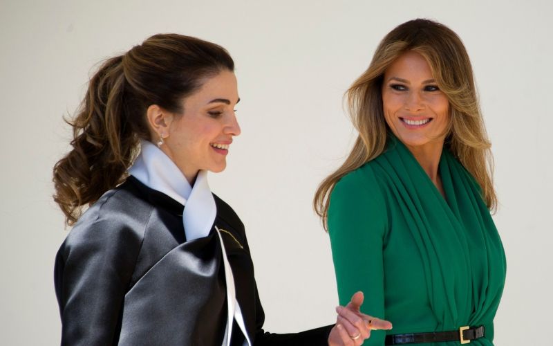 kraljica reina, melania trump