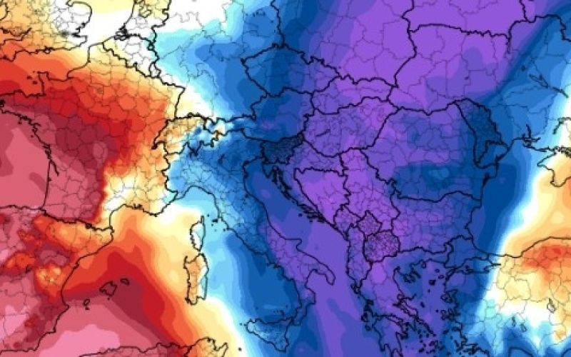 hladen zrak, vremenski model, meteorologija, Evropa