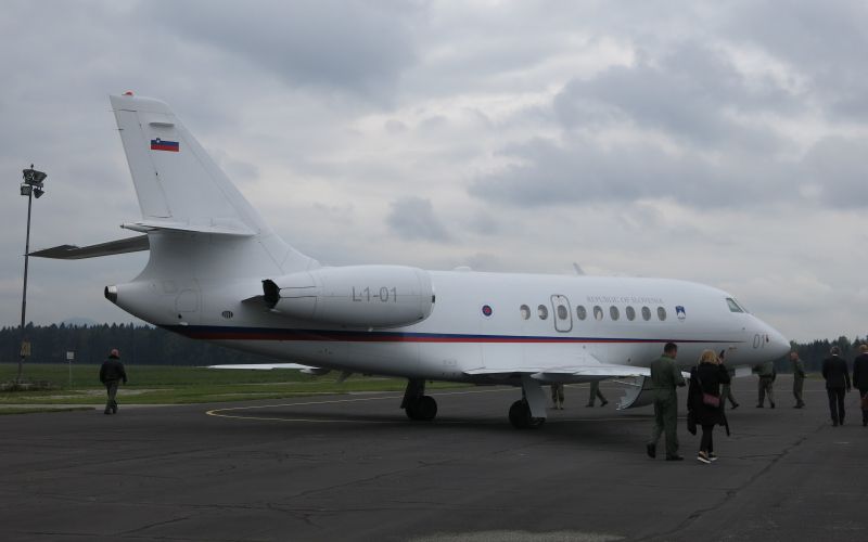 vladno letalo, falcon, slovenska vojska, Slovenija Transplant