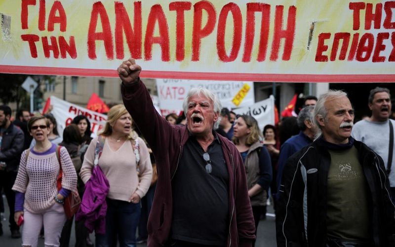 grcija, protest, stavka, splosna stavka,