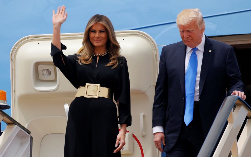 Melania in Donald Trump