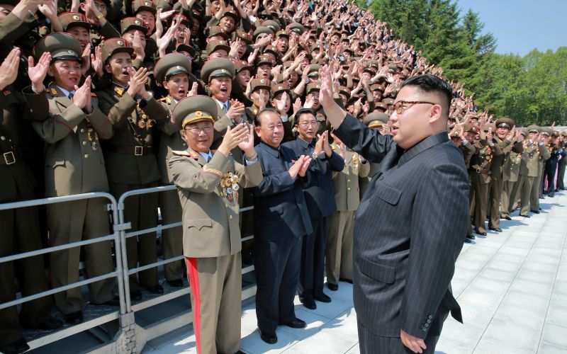 Kim Jong-un, Severna Koreja, voditelj, vodstvom generali, vojska