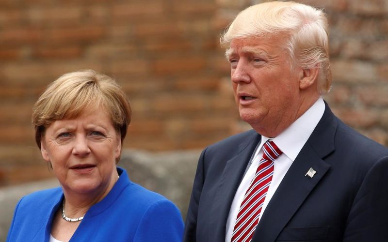 angela merkel, donald trump