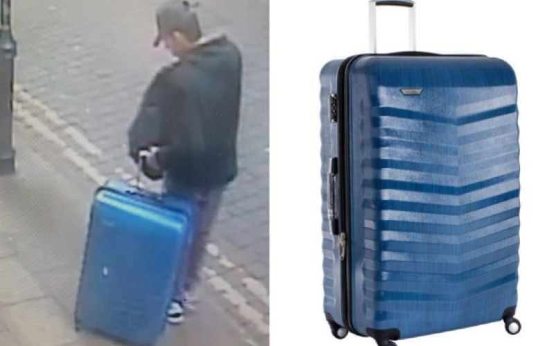 Salman Abedi, napadalec, samomorilski bombaš, moder kovček