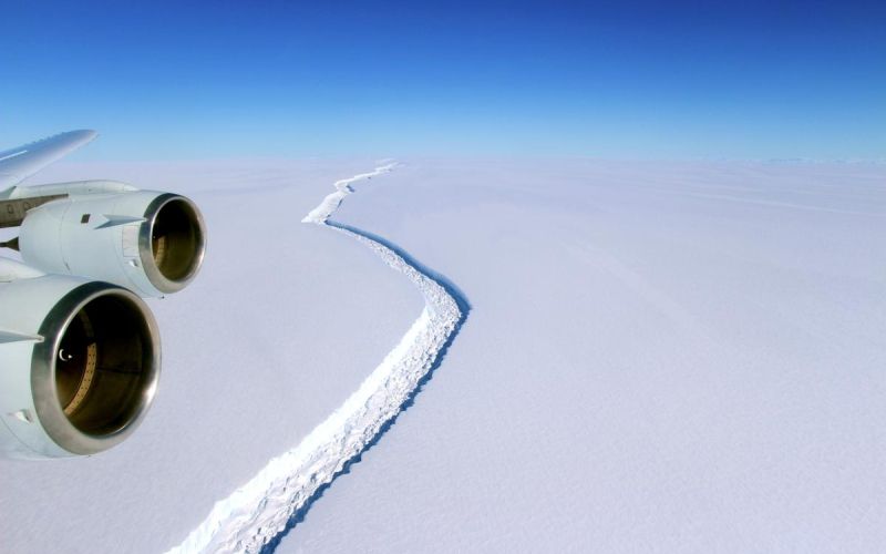 antarktika, ledena plošča, larsen c
