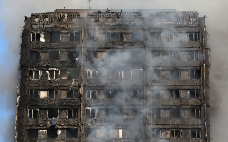 london, grenfell tower, pozar, stolpnica