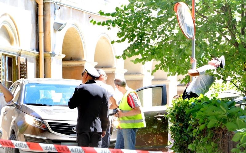 Policija je zavarovala kraj dogodka in ga nekaj ur preučevala.