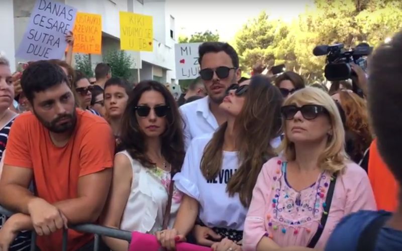 Severina, Split, protestni shod