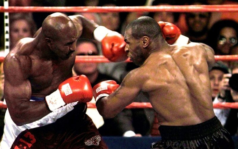 evander holyfield in mike tyson