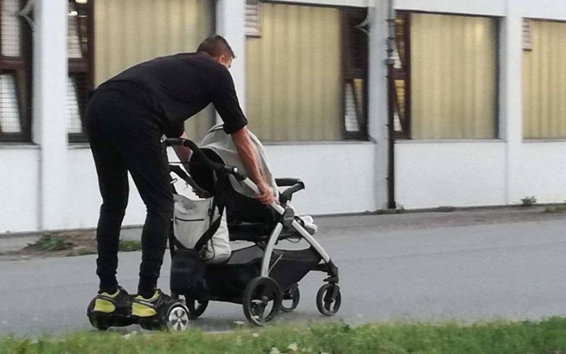 električna rolka, otroški voziček