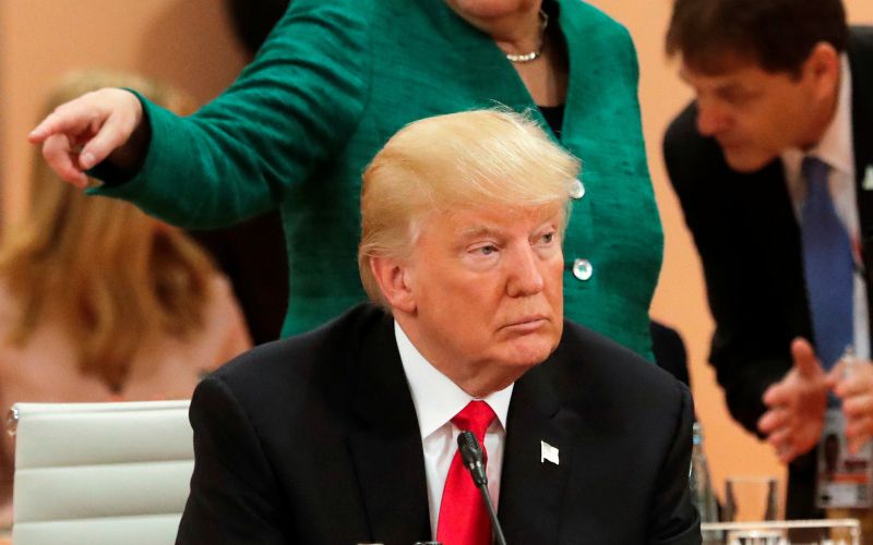 angela merkel, donald trump