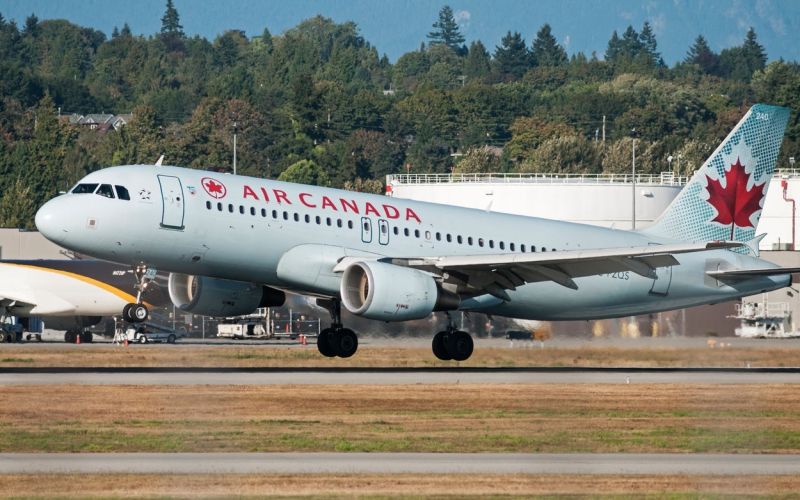 air canada, airbus a320