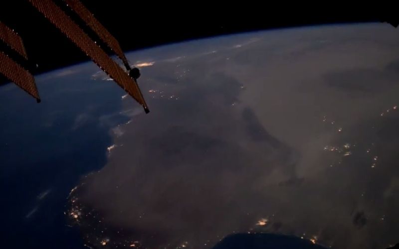 video posnetek, mednarodna vesoljska postaja, iss, nevihte