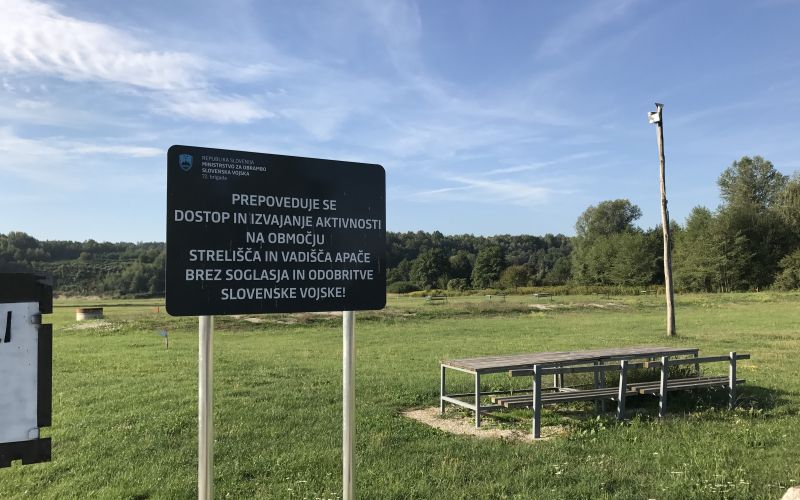 Apače, strelišče, Slovenska vojska
