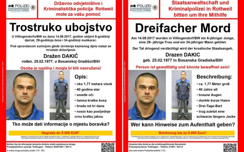 drazen dakić, trojni umor
