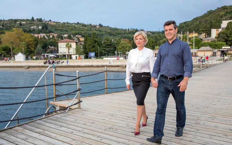 Romana Tomc s partnerjem