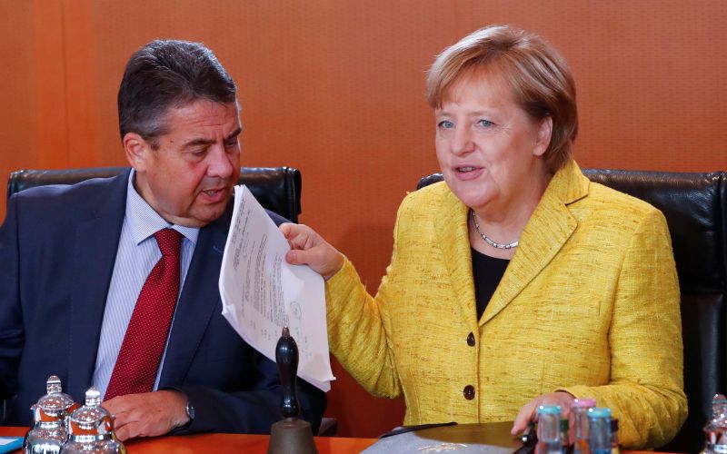 Sigmar Gabriel, angela merkel