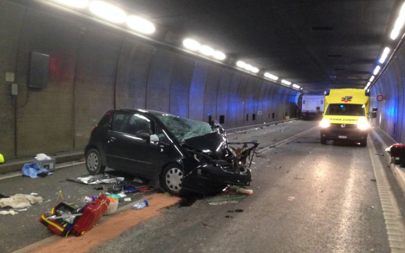 predor Gotthard, prometna nesreča