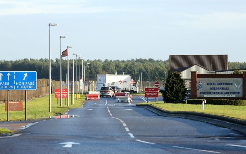 suffolk, oporoščie, RAF Mildenhall