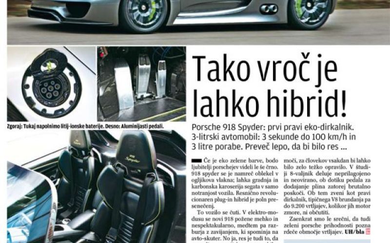 Tako vroč je lahko hibrid