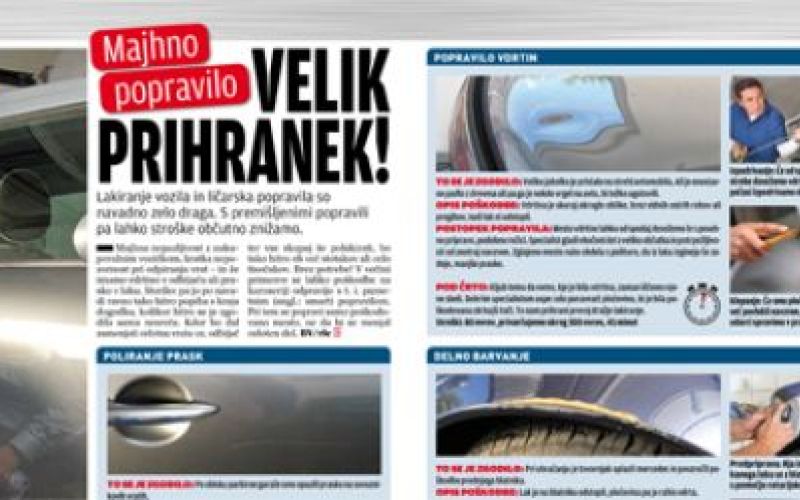 Majhno popravilo, velik prihranek!