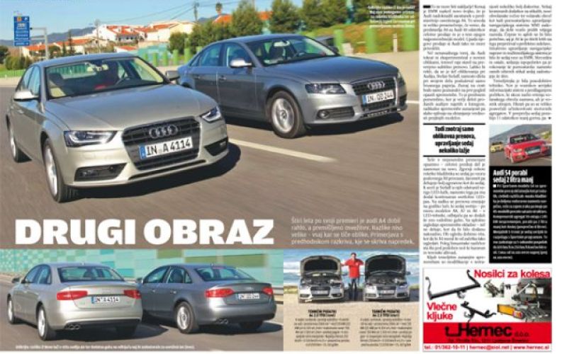 A4 z novim in starim obrazom