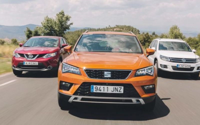 PRIMERJAVA: Nissan qashqai, seat ateca in VW tiguan