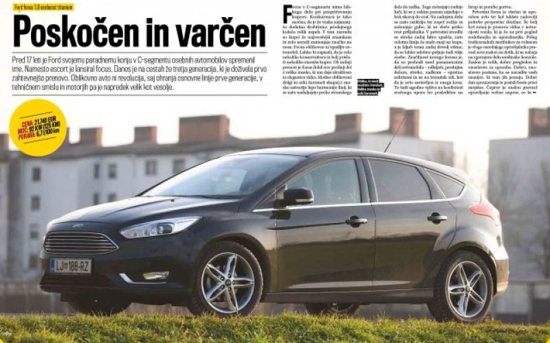 PREIZKUSILI SMO: Ford focus