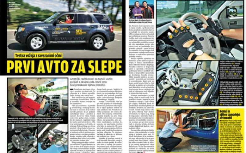 Tudi slepi bodo lahko vozili avtomobil