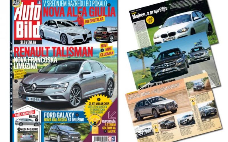 AUTO BILD Slovenija - avgust 2015