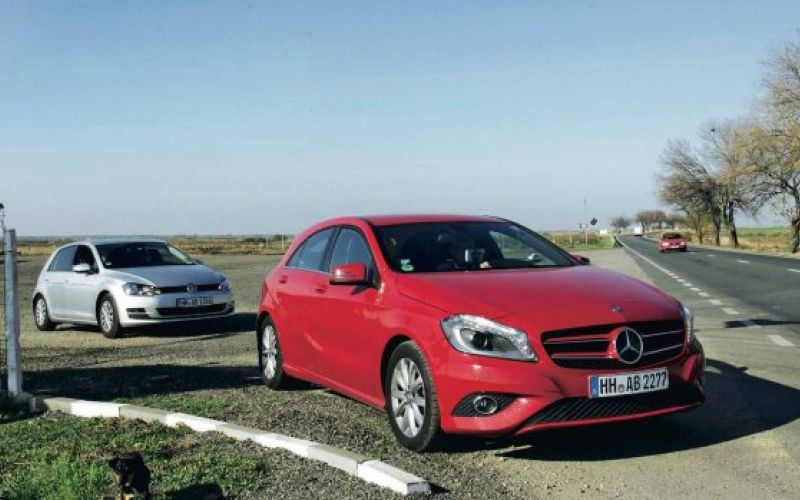 VZTRAJNOSTNI TEST: Mercedes razred A in VW golf