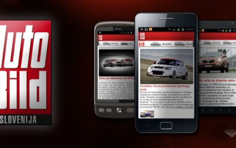 Autobild z aplikacijo za Android OS