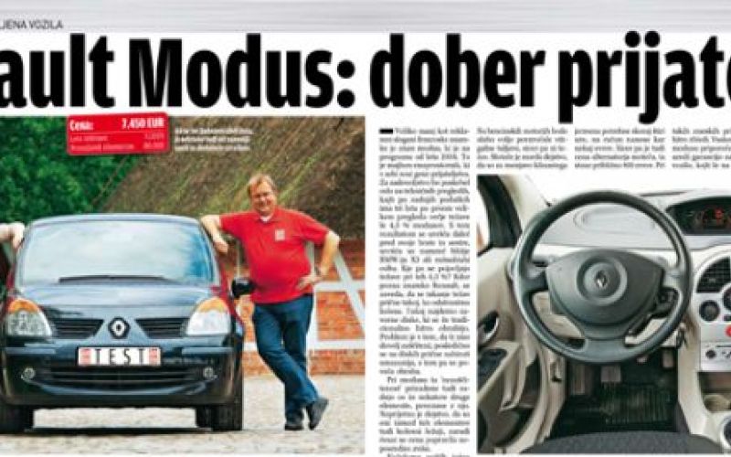 Renault Modus - dober prijatelj
