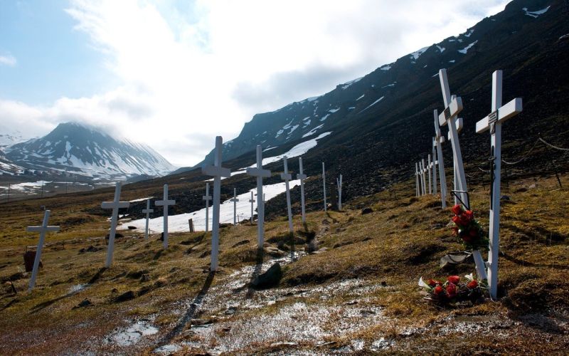 Longyearbyen, pokopališče