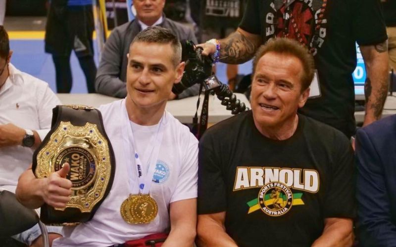 marjan bolhar, arnold schwarzenegger