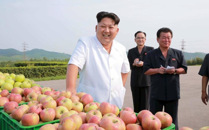 Kim džong un jabolka