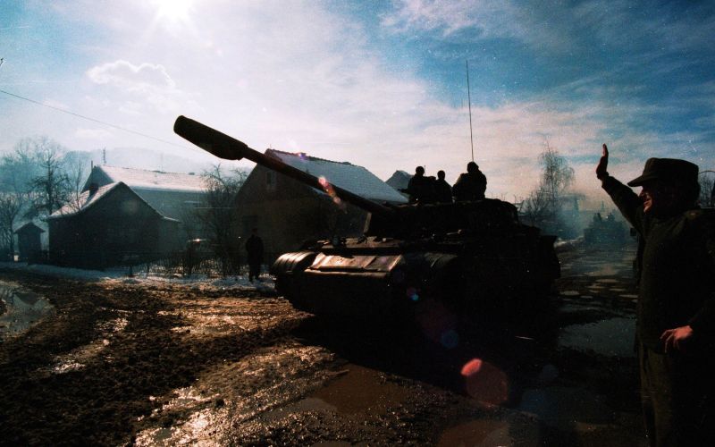 Balkan, vojna, vojna na Balkanu, tank T-54.jpg