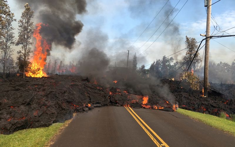 Kilauea, bruhanje, lava