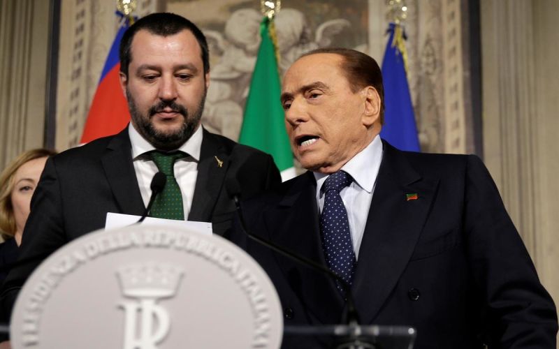 salvini, berlusconi