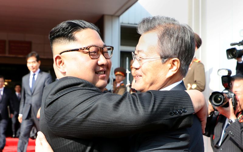 Moon Jae-in, Kim Džong-un