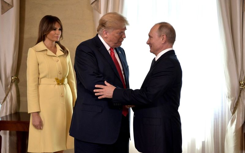 melania donald trump, vladimir putin