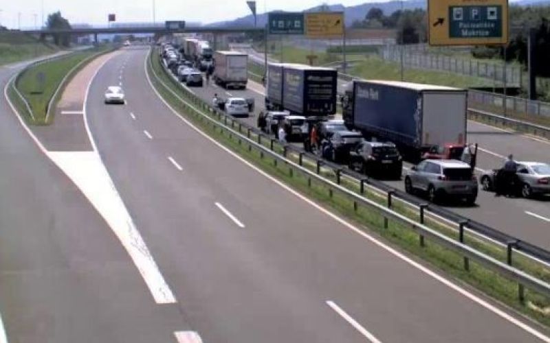 Dolenjska avtocesta, Obrežje 26. 7. 2018.JPG