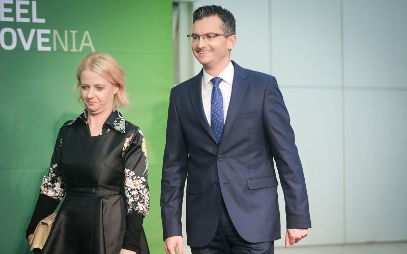 Marjan Šarec z ženo Barbaro