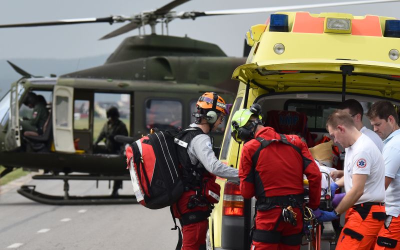 helikopter, reševanje, ugriz kače